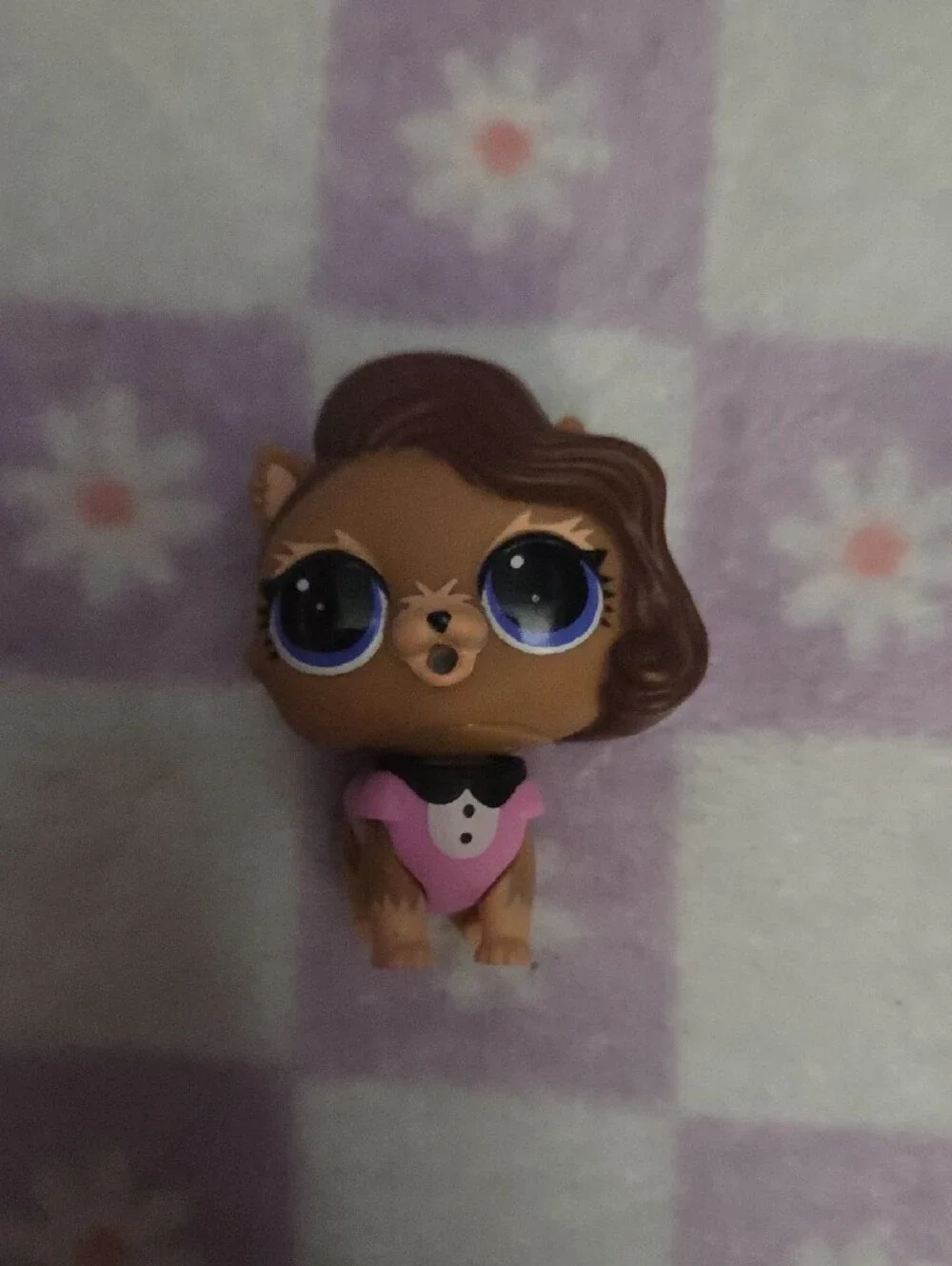 L.O.L. Surprise! Mini Doll and Brown Puppy Set - White, Pink, Brown